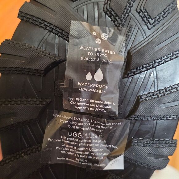 UGG Adirondack Meridian Gore-Tex Extreme Boots Black 1143839 Women's Size 8.5 - Picture 7 of 8